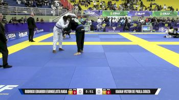 Kauan Victor De Paula Souza vs Rodrigo Eduardo Evangelista Nada 2025 Brasileiro Jiu-Jitsu IBJJF