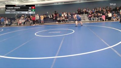 184 lbs Cons. Round 5 - Lazaro Crespo, Nebraska-Kearney vs Jared Thiry, South Dakota State