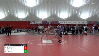 157 lbs Consolation - AJ Burkhart, Lehigh vs Garrett Fisk, Univ Of Maryland