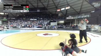 Girls 4A 130 lbs Champ. Round 1 - Lily Ganal, Lake Stevens (Girls) vs Fiona Wolf, Eastlake (Girls)