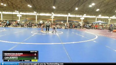 49A Champ. Round 1 - Cash Roberts, Hawk Wrestling Club vs Remington Bugher, Homedale Wrestling Club