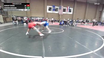 157D 1st Place Match - Rawley Evans, Jackson vs Cooper Kirkham, Liberty