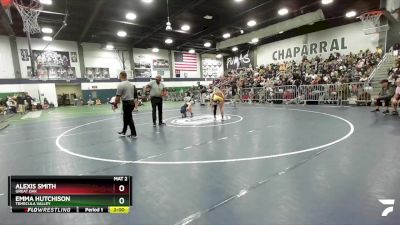 100 lbs Semifinal - Emma Hutchison, Temecula Valley vs Alexis Smith, Great Oak