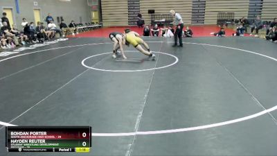 152 lbs Round 7: 3:00pm Sat. - Bohdan Porter, South Anchorage High School vs Hayden Reuter, Student Wrestling Development Program