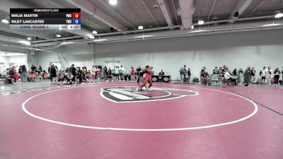 Cons. Round 2 - Malia Martin, Piper Wrestling Club vs Riley Lancaster, Trident Wrestling Club