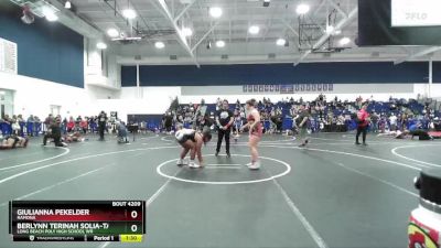 170 lbs 1st Place Match - Giulianna Pekelder, Ramona vs Berlynn TeRinah Solia-Tago, Long Beach Poly High School Wr