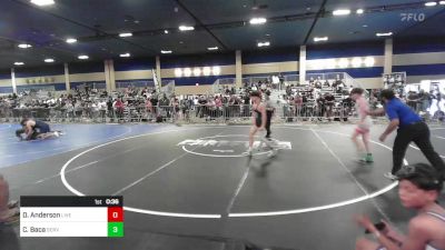 106 lbs Consi Of 8 #1 - Dylan Anderson, Live Training vs Caz Baca, Servite HS