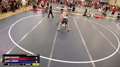 175 lbs Champ. Round 2 - Owen Schacht, WI vs Aiden Larson, IL