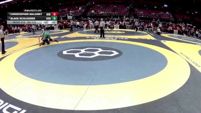 D2-175 lbs Cons. Round 3 - Blake Schlosser, Clear Fork vs Christopher Maloney, Benedictine