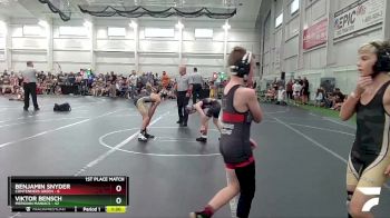 80 lbs Finals (2 Team) - Viktor Bensch, Meridian Maniacs vs Benjamin Snyder, Contenders Green