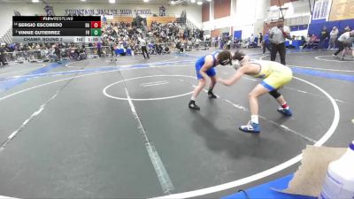 138 lbs Champ. Round 2 - Sergio Escobedo, Bishop Amat vs Vinnie Gutierrez, Fountain Valley