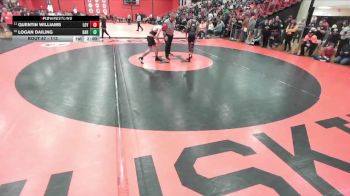 113 lbs Champ. Round 1 - Quentin Williams, Wilmette (LOYOLA) vs Logan Dailing, Machesney Park (HARLEM)