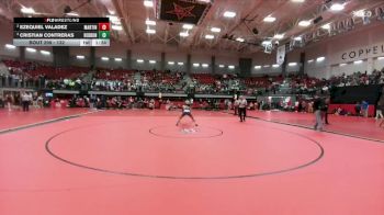 132 lbs Semifinal - Cristian Contreras, Lewisville Hebron vs Ezequiel Valadez, Arlington Martin