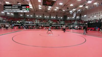 132 lbs Semifinal - Cristian Contreras, Lewisville Hebron vs Ezequiel Valadez, Arlington Martin