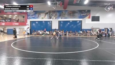92 lbs Jordan Sprinkles, California Silver vs Mason Pederson, Florida Red