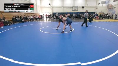 161 lbs Cons. Round 1 - Jediah Gonzales, Lincoln (Stockton) vs Blake Owen, Del Norte