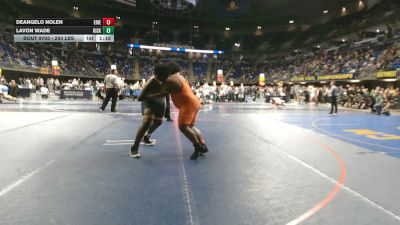 250 lbs Consy 4 - Deangelo Nolen, Erie Cathedral Prep vs LaVon Wade, Kiski Area
