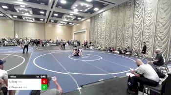 144 lbs Consi Of 16 #1 - Evan Gray, Chino WC vs Jordan Beauvais, Grindhouse WC