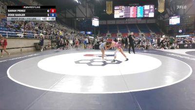 115 lbs Cons. Sub-rd Of 32 - Sarah Perez, AZ vs Zoee Sadler, IL