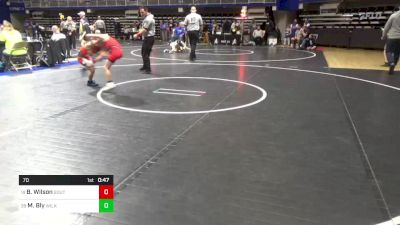 70 lbs Consi Of 16 #2 - Brenner Wilson, South Western vs Matthew Bly, Wilkes Barre