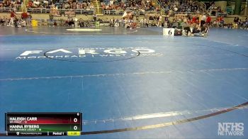 142 lbs Semis & 1st Wrestleback - Haleigh Carr, W1-Minot vs Hanna Ryberg, W3-Bismarck Legacy