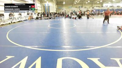 145 lbs 5th Place - Aaron Schmitz, MT vs Emmanuel Gusfa, NJ