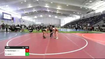 145 lbs Quarterfinal - Reyna Montenegro, Hemet WC vs Savannah Lewis, California Grapplers