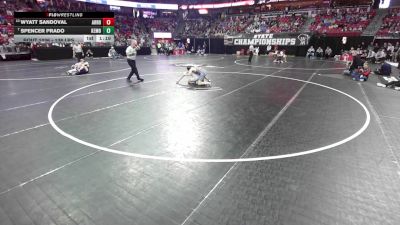 138 lbs Champ. Rd Of 16 - Spencer Prado, Kettle Moraine vs Wyatt Sandoval, Arrowhead