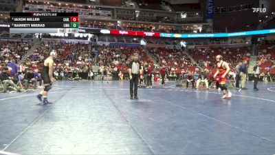 3A-165 lbs Quarterfinal - Jaxon Miller, Carlisle vs Barrett Mieras, Linn-Mar