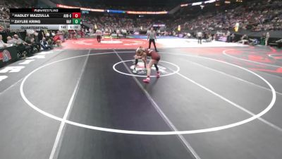 Quarterfinal - Zaylee Kring, Raymond Central vs Hadley Mazzulla, Auburn
