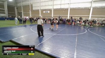 120 lbs Cons. Round 3 - Clarissa Wright, West vs Adriana Ruiz, Cedar Valley