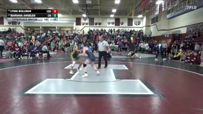 110 lbs 13th Place Match - Lydia Bollman, Crestwood vs Mariana Angeles, Cedar Rapids Kennedy