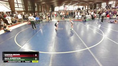 55 lbs Cons. Round 3 - Dawson Brown, Spanish Fork vs Race Robertson, Iron County Wrestling Academy