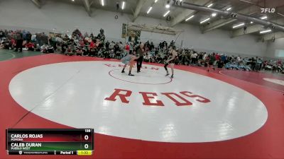 138 lbs Champ. Round 1 - Caleb Duran, Pueblo West vs Carlos Rojas, Pomona