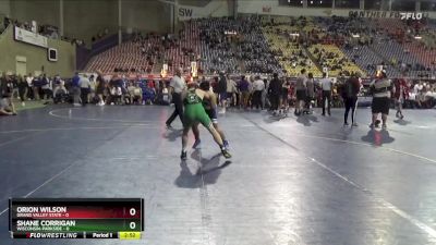 125 lbs Placement Matches (16 Team) - Shane Corrigan, Wisconsin-Parkside vs Orion Wilson, Grand Valley State