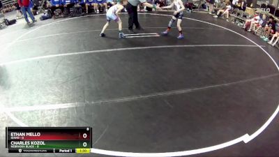 50 lbs Round 1 (6 Team) - Charles Kozol, Nebraska Black vs Ethan Mello, Idaho