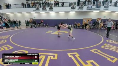 91 lbs Quarterfinal - Brooks Brost, Rocky Mountain vs Jonathan Haney, Powell Middle School