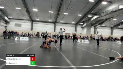 112 lbs Rr Rnd 3 - Jacob Saunders, Thoroughbred Wrestling Academy (TWA) vs Easton Gates, Black Fox Wrestling Academy