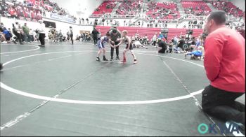 46 lbs Consi Of 16 #2 - Wyatt McCrary, Weatherford Youth Wrestling vs Aleister Stark, Choctaw Ironman