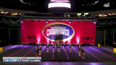 Just Cheer All Stars - Illusion [2026 L1.1 Youth - PREP Day 1] 2026 Cheer Power Trenton Showdown