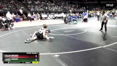 113 Class 4 lbs Champ. Round 1 - Calum Brown, Lafayette (Wildwood) vs Caden Groom, Carthage