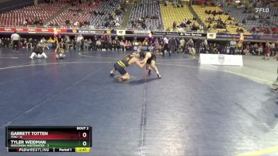 133 lbs Semis (4 Team) - Garrett Totten, TCNJ vs Tyler Weidman, Wisconsin-Whitewater