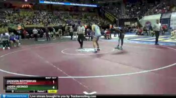 170 Class 1 lbs Semifinal - Jackson Rotterman, St. Pius X (Kansas City) vs Jaden Abongo, Brookfield
