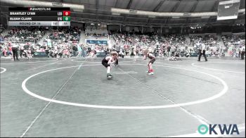 43 lbs Round Of 16 - Brantley Lynn, Lexington Wrestling Club vs Elijah Clark, Owasso Takedown Club