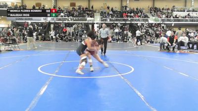 120 lbs Consolation - Monica Flores Romero, Fairfield Warde vs Maleeah Rios, Bristol Central