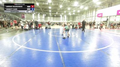 115 lbs Quarters - ADRIAN VALDOVINOS, Victory Wrestling-Central WA vs Emmett Cass, South West Washington Wrestling Club