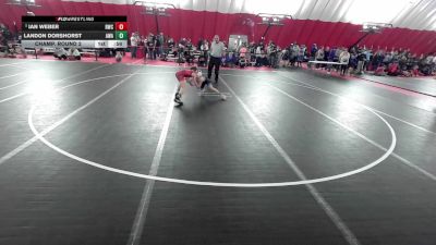 12U Boys - 74 lbs Champ. Round 1 - Ian Weber, Ringers Wrestling Club vs Landon Dorshorst, Askren Wrestling Academy