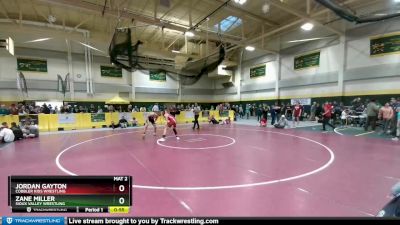 140 lbs Cons. Round 3 - Zane Miller, Sioux Valley Wrestling vs Jordan Gayton, Cobbler Kids Wrestling