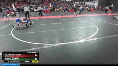 70 lbs Cons. Round 4 - Rowen Tennies, Slinger Red Rhinos WC vs Jace McReynolds, Mineral Point