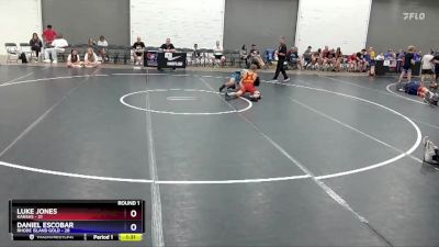 125 lbs Round 1 (6 Team) - Luke Jones, Kansas vs Daniel Escobar, Rhode Island Gold